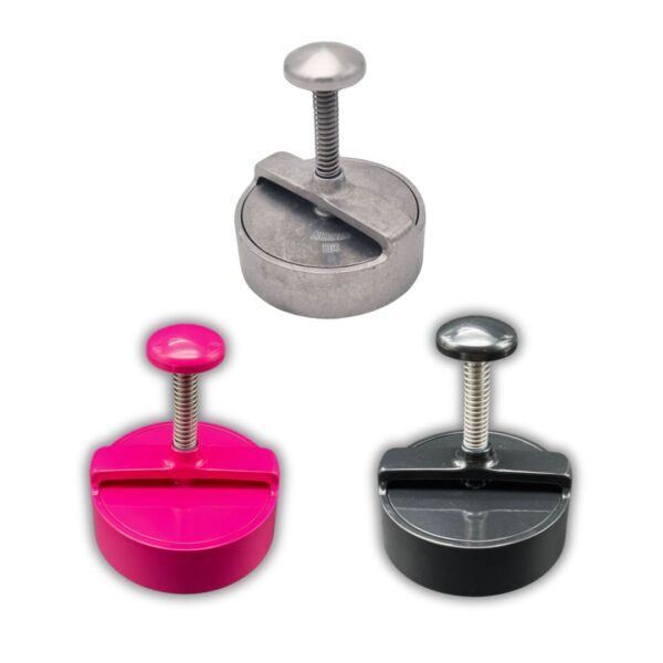 Burger Press 5 inch aluminium black pink