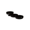 Melamine Half Moon Bowl Black Steps